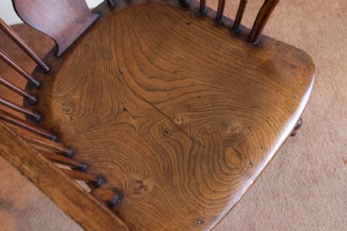 18TH CENTURY HIGHBACK WINDSOR CHAIR OF VERY UNUSUAL DESIGN - ADDITIONAL PHOTO 2