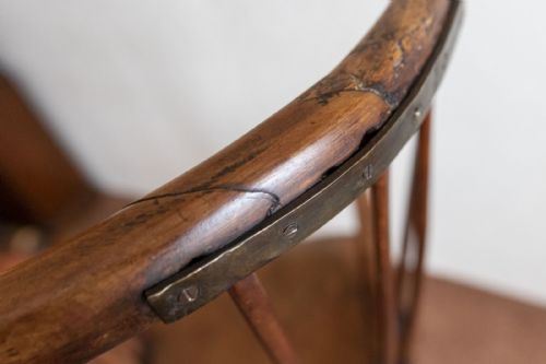 18TH CENTURY HIGHBACK WINDSOR CHAIR OF VERY UNUSUAL DESIGN - ADDITIONAL PHOTO 7