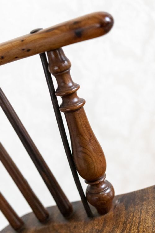 HOOPBACK WINDSOR CHAIR WITH AN ASH SEAT AND YEW WOOD FRAME - ADDITIONAL PHOTO 2