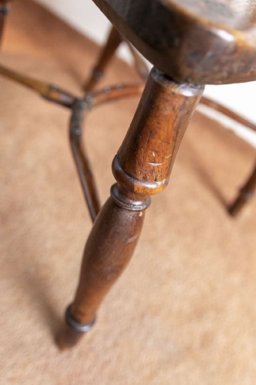 HOOPBACK WINDSOR CHAIR WITH AN ASH SEAT AND YEW WOOD FRAME - ADDITIONAL PHOTO 3