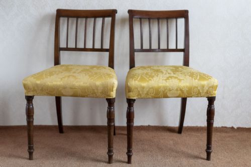 pair of 18th century side chairs in excellent condition - CATEGORY: ANTIQUE CHAIRS - DATED 18TH CENTURY