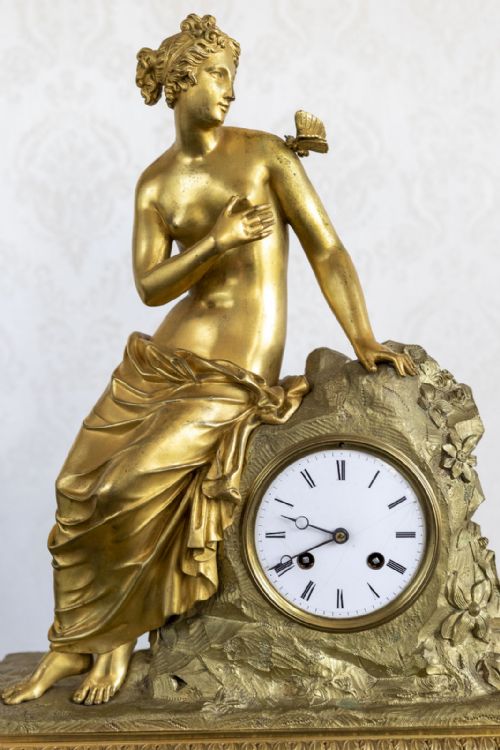 AMAZING 19TH CENTURY FRENCH MOTEL CLOCK OF ELEGANT PROPORTIONS - ADDITIONAL PHOTO 5