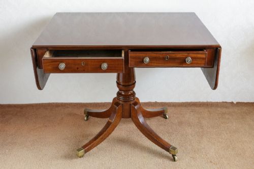 georgian mahogany sofa table - CATEGORY: ANTIQUE TABLES - DATED 19TH CENTURY