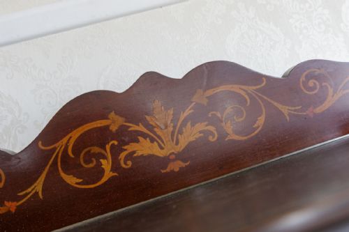 LATE 19TH CENTURY MAHOGANY INLAID CHINA CABINET - ADDITIONAL PHOTO 6