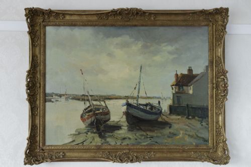 oil painting by jack cox - CATEGORY: ANTIQUE ART - DATED 1960
