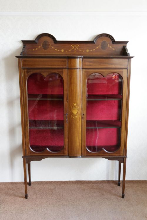 LATE 18TH CENTURY MAHOGANY CHINA CABINET - ADDITIONAL PHOTO 1