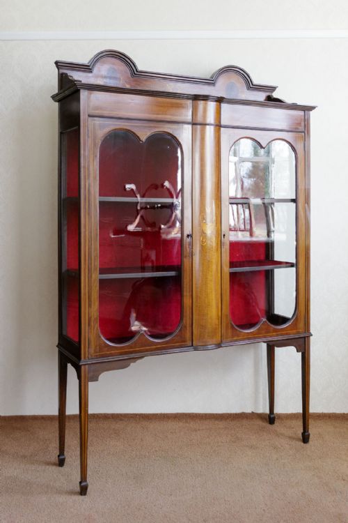 LATE 18TH CENTURY MAHOGANY CHINA CABINET - ADDITIONAL PHOTO 7