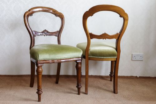SET OF EIGHT VICTORIAN MAHOGANY DINING CHAIRS - ADDITIONAL PHOTO 1