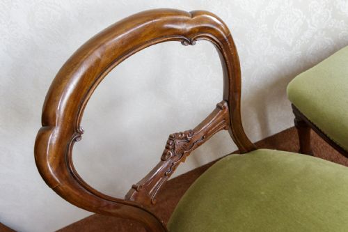 SET OF EIGHT VICTORIAN MAHOGANY DINING CHAIRS - ADDITIONAL PHOTO 2