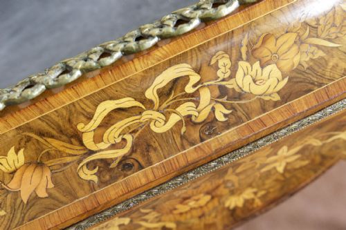 UNUSUAL 19TH CENTURY INLAID WALNUT PLANTER - ADDITIONAL PHOTO 5