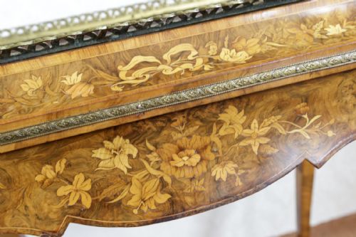 UNUSUAL 19TH CENTURY INLAID WALNUT PLANTER - ADDITIONAL PHOTO 6