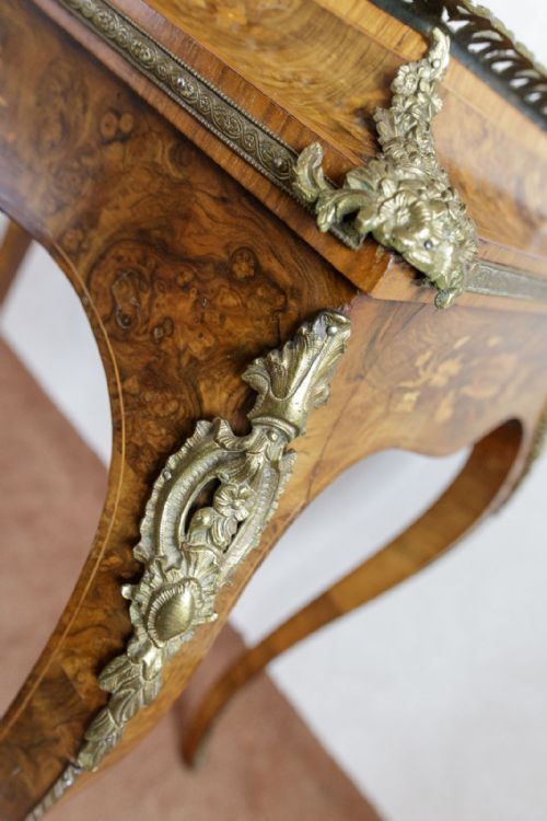 UNUSUAL 19TH CENTURY INLAID WALNUT PLANTER - ADDITIONAL PHOTO 7