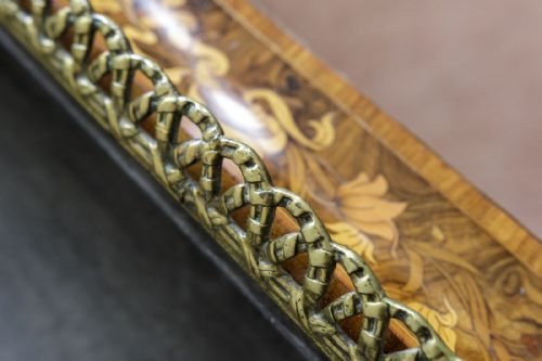 UNUSUAL 19TH CENTURY INLAID WALNUT PLANTER - ADDITIONAL PHOTO 9