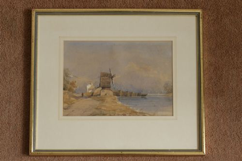 fine watercolour painting by artist henry bright - CATEGORY: ANTIQUE ART - DATED 19TH CENTURY