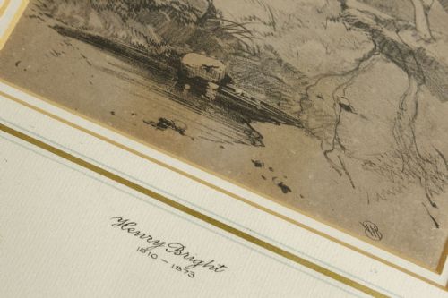 NORWICH SCHOOL DRAWING OF NORFOLK POST MILL BY HENRY BRIGHT - ADDITIONAL PHOTO 2