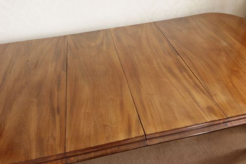 VICTORIAN MAHOGANY DINING TABLE WITH 2 REMOVABLE LEAVES - ADDITIONAL PHOTO 4