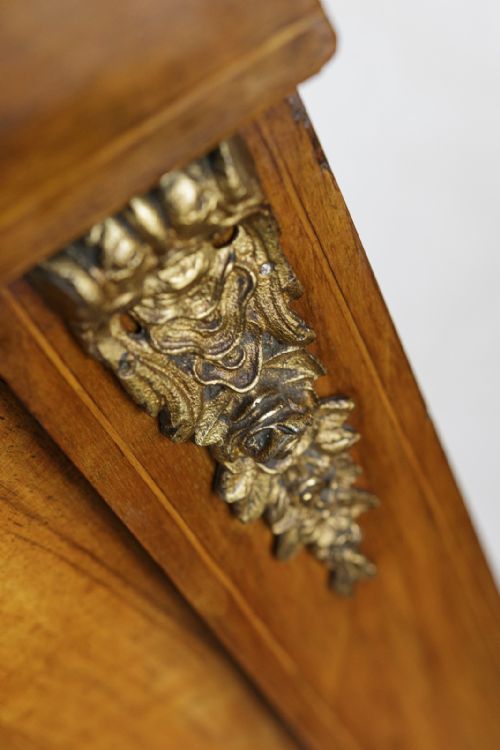 VICTORIAN BURR WALNUT BOOKCASE WITH TWO DOORS - ADDITIONAL PHOTO 6