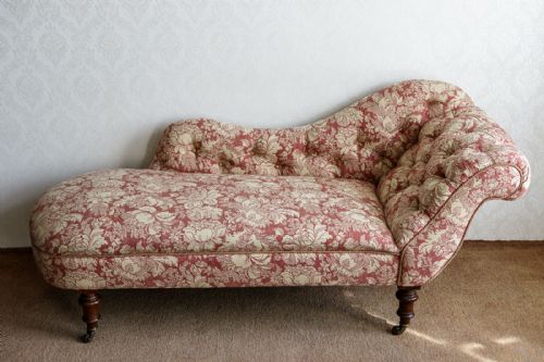 GOOD VICTORIAN SINGLE ENDED CHAISE LONGUE - ADDITIONAL PHOTO 1