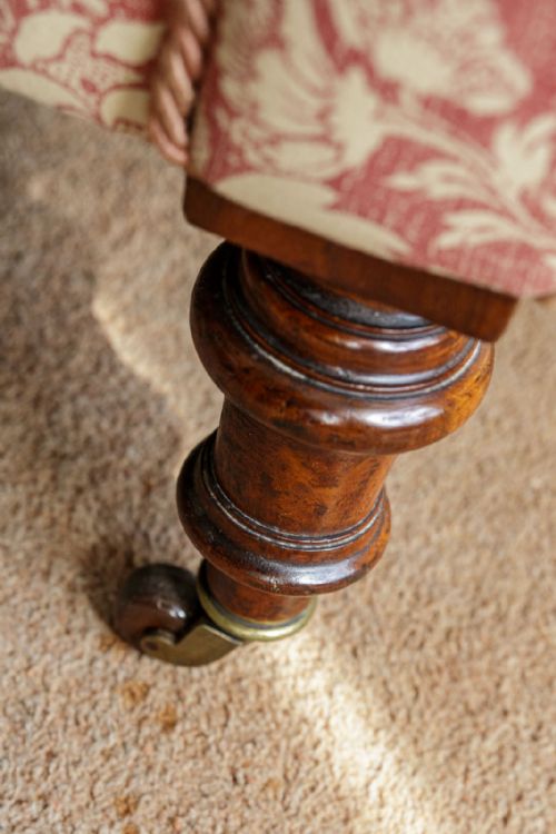GOOD VICTORIAN SINGLE ENDED CHAISE LONGUE - ADDITIONAL PHOTO 2