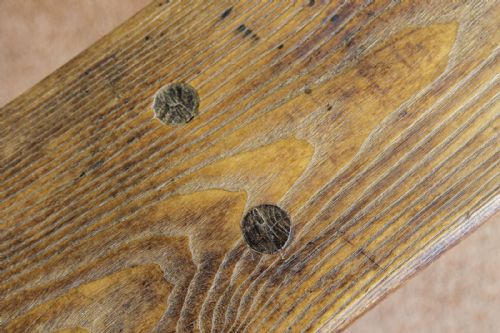 A QUIRKY AND ATTRACTIVE VINTAGE PINE STOOL - ADDITIONAL PHOTO 4