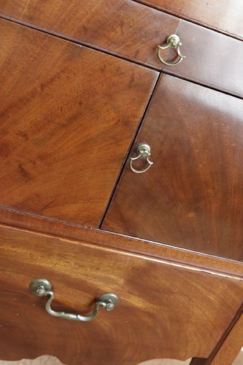 18TH CENTURY MAHOGANY TRAY TOP POT CUPBOARD - ADDITIONAL PHOTO 8