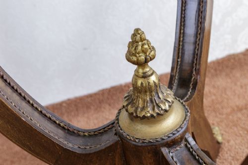 19TH CENTURY FRENCH CIRCULAR TABLE IN MAHOGANY AND WITH ORMOLU MOUNTS - ADDITIONAL PHOTO 5