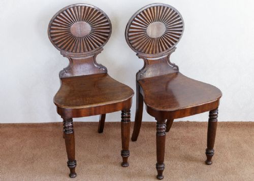 AN EXCELLENT PAIR OF REGENCY CHAIRS IN MAHOGANY - ADDITIONAL PHOTO 2