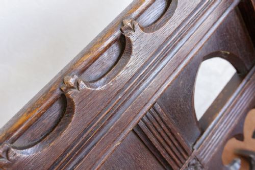 19TH CENTURY OAK GLASTONBURY CHAIR - ADDITIONAL PHOTO 6