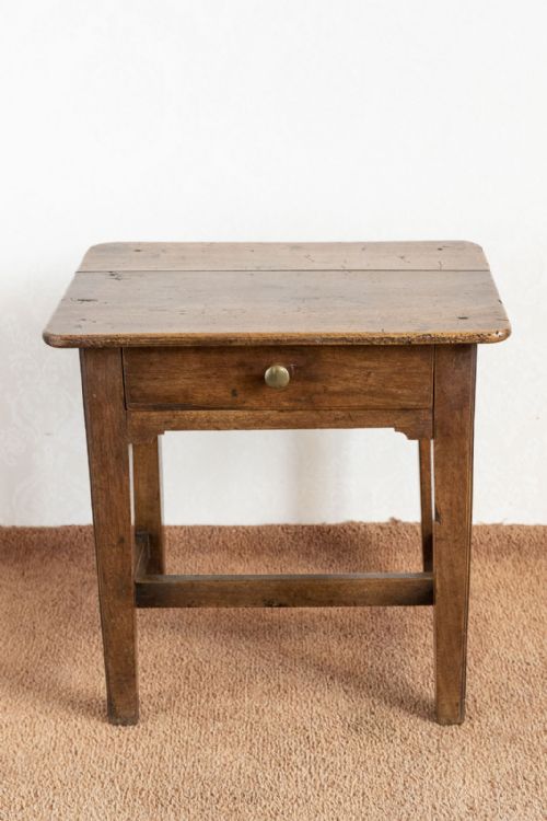 lovely and unusual country made stool with a drawer - CATEGORY: ANTIQUE STOOLS - DATED 19TH CENTURY