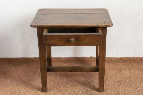 LOVELY AND UNUSUAL COUNTRY MADE STOOL WITH A DRAWER - ADDITIONAL PHOTO 1