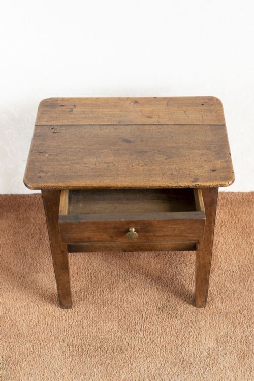 LOVELY AND UNUSUAL COUNTRY MADE STOOL WITH A DRAWER - ADDITIONAL PHOTO 2