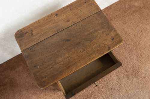 LOVELY AND UNUSUAL COUNTRY MADE STOOL WITH A DRAWER - ADDITIONAL PHOTO 3