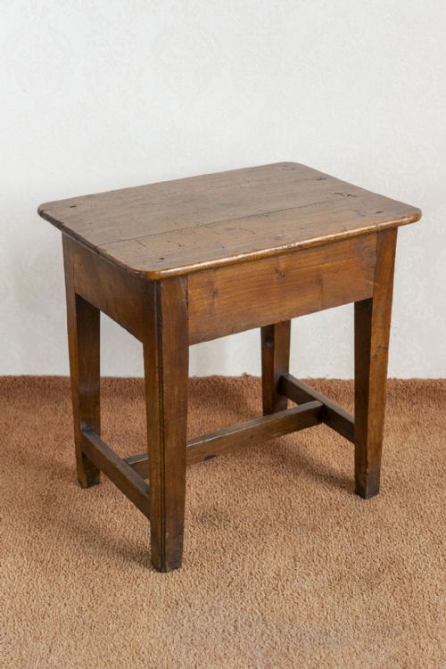 LOVELY AND UNUSUAL COUNTRY MADE STOOL WITH A DRAWER - ADDITIONAL PHOTO 4