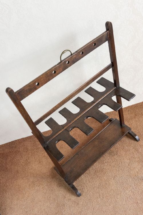 EARLY 19TH CENTURY RIDING BOOT AND WHIP RACK IN MAHOGANY - ADDITIONAL PHOTO 1