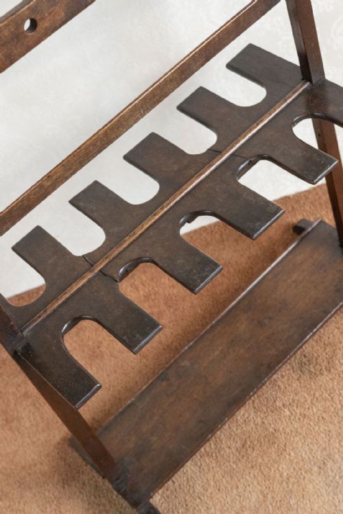 EARLY 19TH CENTURY RIDING BOOT AND WHIP RACK IN MAHOGANY - ADDITIONAL PHOTO 4