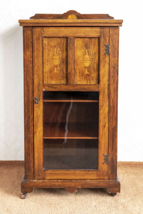 A LATE 19TH CENTURY MUSIC CABINET IN ROSEWOOD - ADDITIONAL PHOTO 8