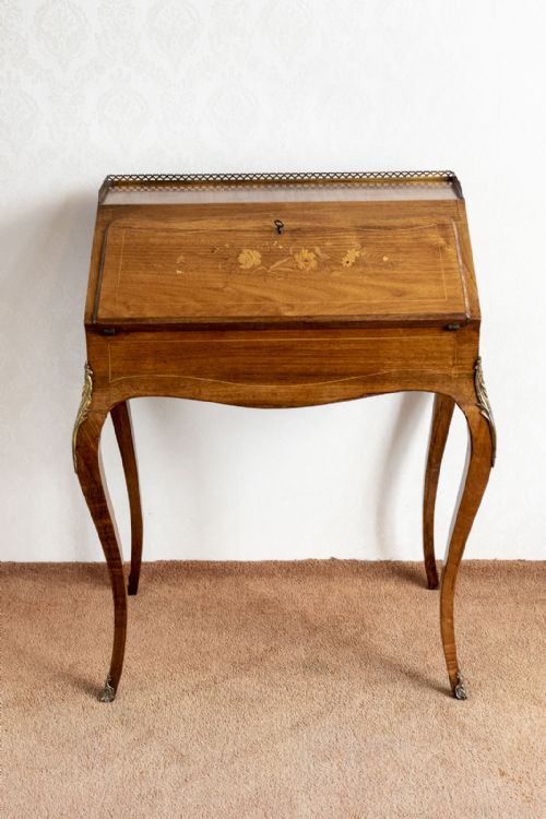 19TH CENTURY BUREAU DE DAME IN INLAID ROSEWOOD - ADDITIONAL PHOTO 11