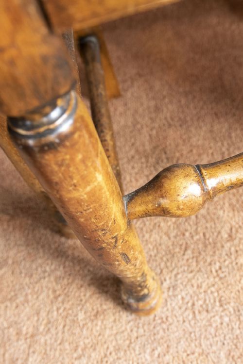 A SET OF FOUR LANCASHIRE SPINDLE BACK CHAIRS IN ASH - ADDITIONAL PHOTO 3