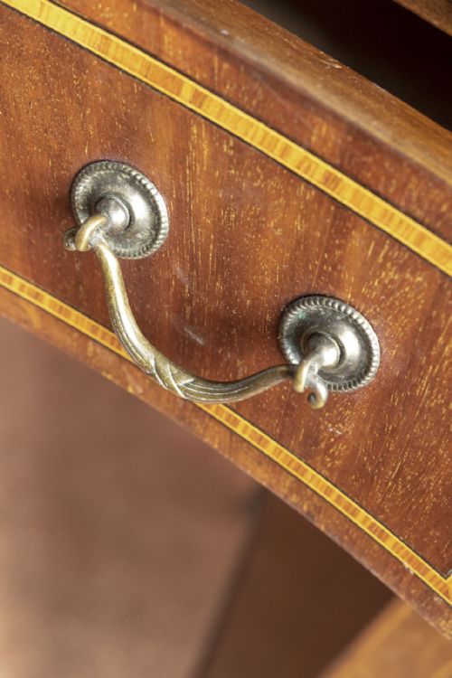 LATE 19TH CENTURY KIDNEY SHAPED DESK IN MAHOGANY - ADDITIONAL PHOTO 4