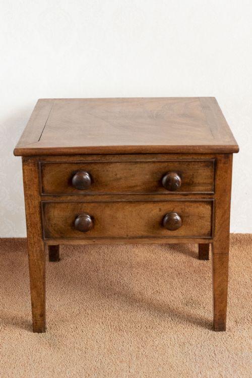 19TH CENTURY COMMODE STOOL IN MAHOGANY - ADDITIONAL PHOTO 1