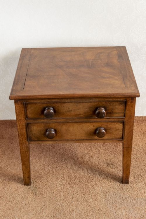 19TH CENTURY COMMODE STOOL IN MAHOGANY - ADDITIONAL PHOTO 2