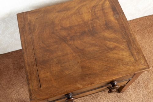 19TH CENTURY COMMODE STOOL IN MAHOGANY - ADDITIONAL PHOTO 7