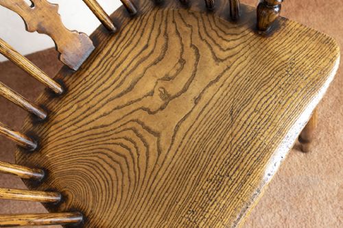 A GOOD EARLY EXAMPLE OF 19TH CENTURY HOOPBACK WINDSOR CHAIR - ADDITIONAL PHOTO 2