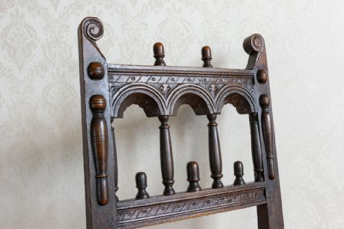 RARE SET OF SIX MATCHED OAK LANCASTER YORKSHIRE SIDE CHAIRS - ADDITIONAL PHOTO 3