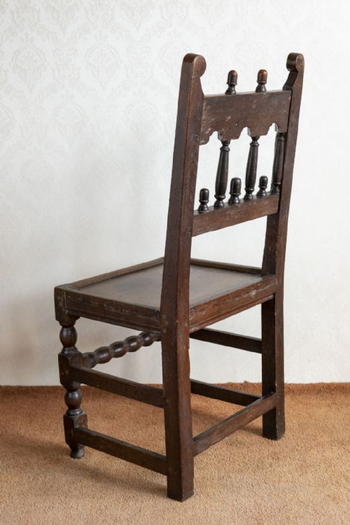 RARE SET OF SIX MATCHED OAK LANCASTER YORKSHIRE SIDE CHAIRS - ADDITIONAL PHOTO 6