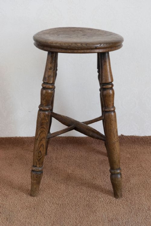 19TH CENTURY STOOL IN ASH - ADDITIONAL PHOTO 5