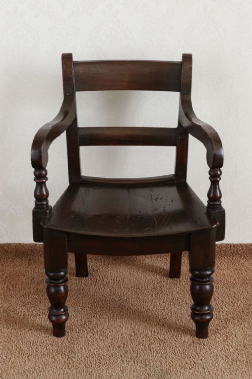 LOVELY COUNTRY MADE CHILDS CARVER CHAIR - ADDITIONAL PHOTO 1
