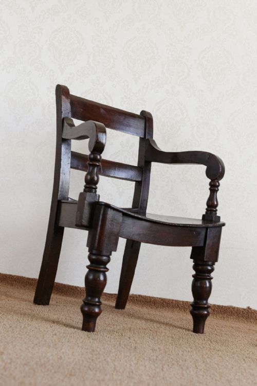 LOVELY COUNTRY MADE CHILDS CARVER CHAIR - ADDITIONAL PHOTO 6