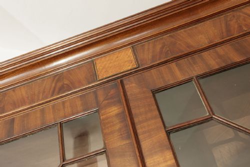 FINE QUALITY INLAID SECRETAIRE BOOKCASE - ADDITIONAL PHOTO 5