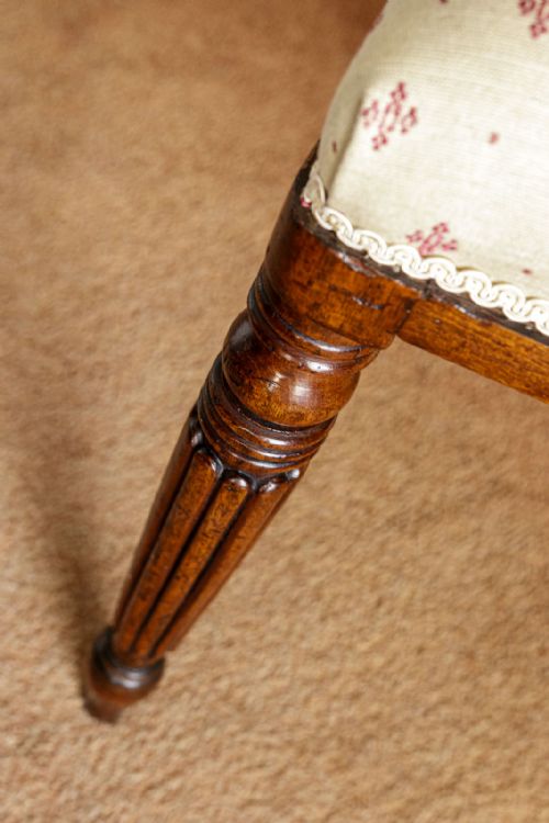 MAHOGANY CARVER CHAIR WITH SHEPHERDS CROOK ARMS - ADDITIONAL PHOTO 2